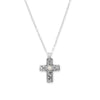 Reversible Cross Charm with Cultured Freshwater Pearl Necklace