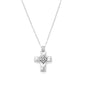 Reversible Cross Charm with Cultured Freshwater Pearl Necklace