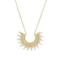 "Shine On!" 14 Karat Gold Plated Sunburst Necklace