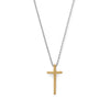 Two Tone Cross Necklace