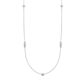 34" Snake Chain with Beads Necklace