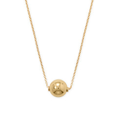 14 Karat Gold Plate Floating Bead Necklace