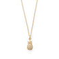 Sweetness! CZ Pineapple Gold Plated Necklace
