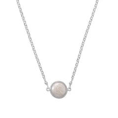 Sweet Simplicity! Cultured Freshwater Coin Pearl Necklace