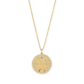 16" + 2" Celestial Medallion Necklace