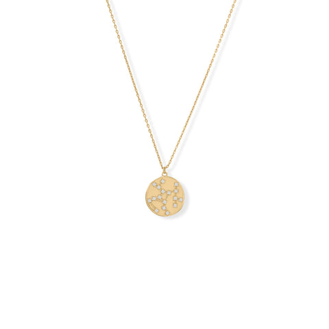 Cosmic Constellations! 16" + 2" Zodiac Coin Necklace (All Signs)