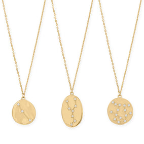 Cosmic Constellations! 16" + 2" Zodiac Coin Necklace (All Signs)