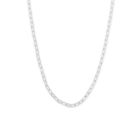 18" Smooth and Textured Link Necklace