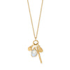 26" + 2" 14 Karat Gold Plated Charm Drop Necklace