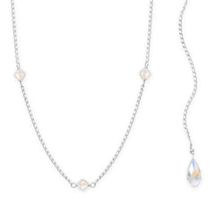 Dazzling Swarovski Crystal Back Drop Necklace