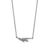 17" + 2" Oxidized Rosemary Sprig Necklace