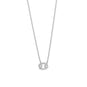 16" Rhodium Plated CZ Zodiac Symbol Necklace (All Signs)