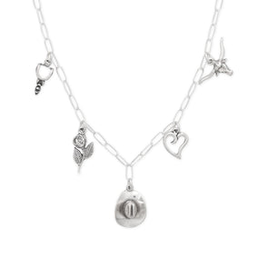 Love and Cowgirls! 18" Oxidized Charm Necklace