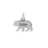 Oxidized "baby" Bear Charm