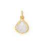14 Karat Gold Plated Pear Rainbow Moonstone Charm