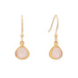 14 Karat Gold Plated Pear Rose Quartz Charm