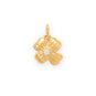 Dainty 14 Karat Gold Plated CZ Detailed Flower Charm