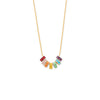 Rhodium Plated Orange Enamel Inlay Dotted Wheel Bead Charm