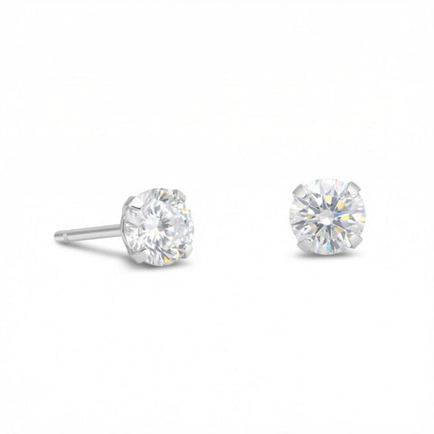 5mm CZ Stud Earrings