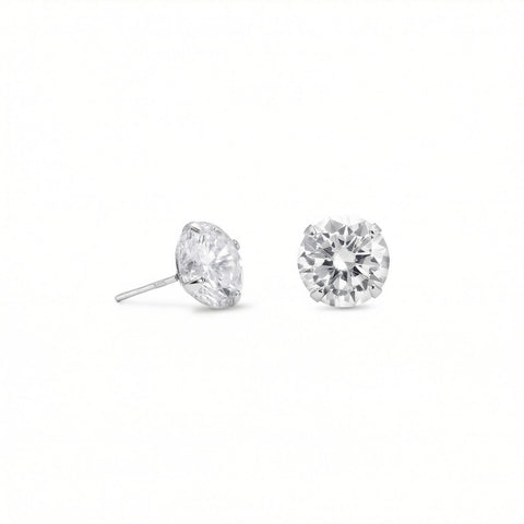 10mm CZ Stud Earrings
