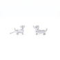 Cute Shiny Dachshund Stud Earrings