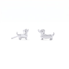 Cute Shiny Dachshund Stud Earrings