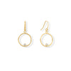 14/20 Gold Filled 15mm Circle with CZ Earrings