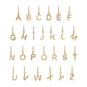 14 Karat Gold Plated Initial Threader Earring Series (A-Z)