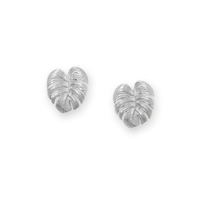 Palm Leaf Stud Earrings