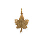 Silver or Gold 3D Maple Leaf Charm