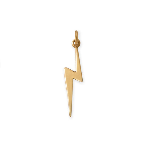 thumbnail image 2 of Tommyway Jewelry 925 Sterling Silver Lightning Bolt Charm – Traditional Style 2 of 6