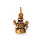 Silver or Gold Snowman Charm