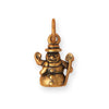 Silver or Gold Snowman Charm