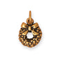 Silver or Gold Wreath Charm