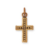 Silver or Gold Dot Detail Cross Charm