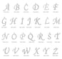 Large Polished Letter Initial Pendant Series (A-Z)