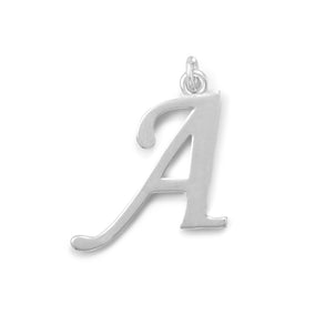 Large Polished Letter Initial Pendant Series (A-Z)