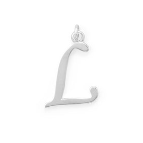 Large Polished Letter Initial Pendant Series (A-Z)