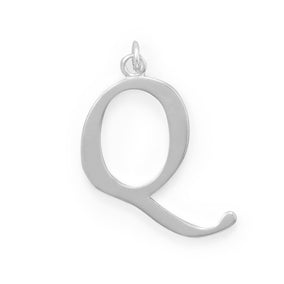 Large Polished Letter Initial Pendant Series (A-Z)