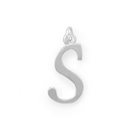 Large Polished Letter Initial Pendant Series (A-Z)