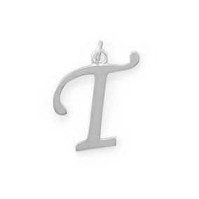 Large Polished Letter Initial Pendant Series (A-Z)