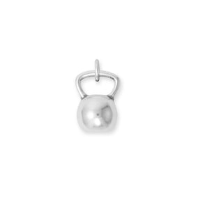 Kettleball Charm Sterling Silver Oxidized Finish Kettleball Charm Sterling Silver Oxidized Finish