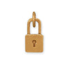 Silver or Gold Padlock Charm