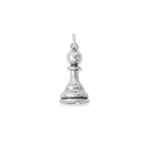 Oxidized 3D Pawn Chess Piece Charm