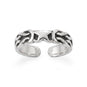 Oxidized Celtic Star Design Toe Ring