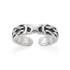 Oxidized Celtic Star Design Toe Ring