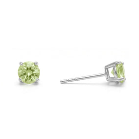 August Birthstone Stud Earrings