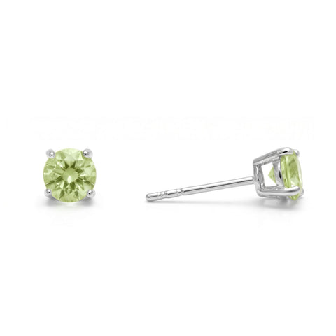 August Birthstone Stud Earrings