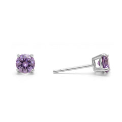 February Birthstone Stud Earrings