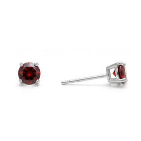 January Birthstone Stud Earrings